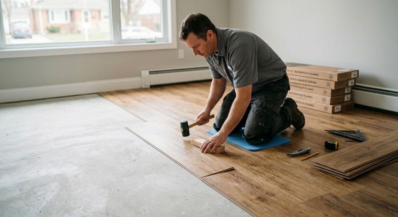 Linoleum Floor Installation in Rockwall, TX
