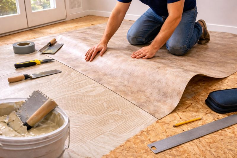 Sheet Flooring Installation in Denton County, TX