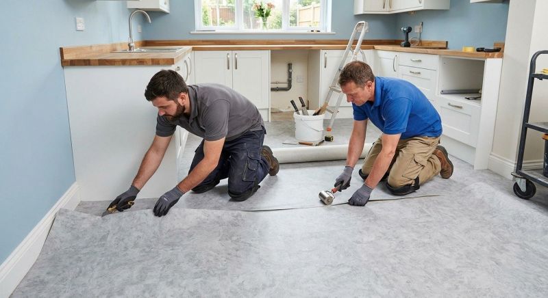 Sheet Linoleum Installation in Richardson, TX