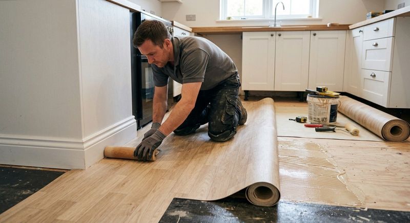 Sheet Linoleum Installation in Richardson, TX